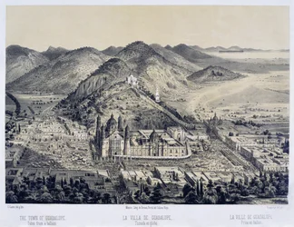Villa de Guadalupe Kuumailmapallolta katsottuna